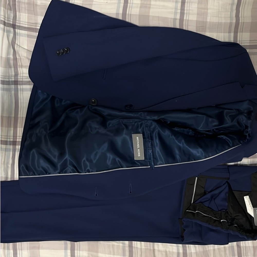 Men's Navy Suit by Michael Kors